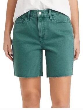 Universal Thread Teal High-Rise Vintage Bermuda Jean Shorts